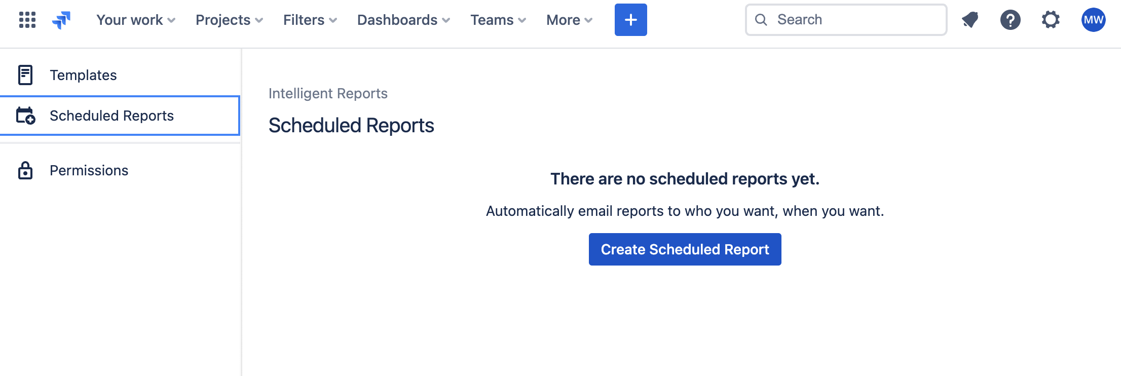 Add a scheduled report